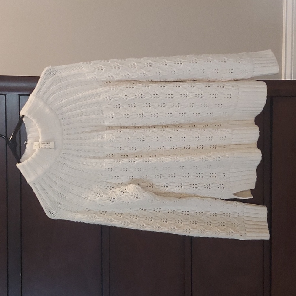 NWT Hannah Stitch Mix Mock Neck Pullover Size Small